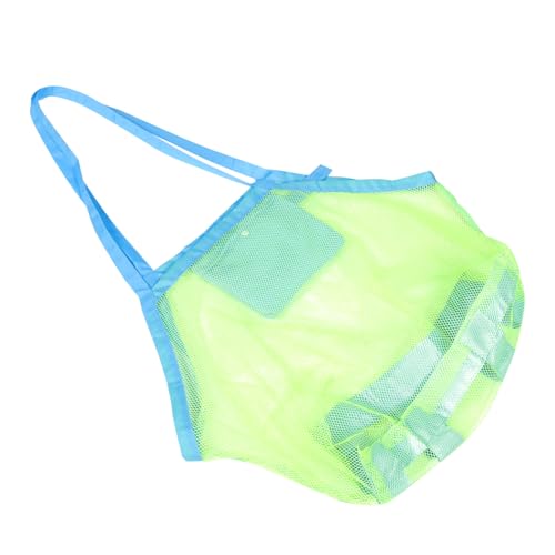 Toyvian Aufbewahrungstasche für Kinderspielzeug Strandmuscheltasche Reisetasche Strandtasche Beach Bag Strandversorgung praktischer Muschelauffangbeutel Nylon Light Green von Toyvian