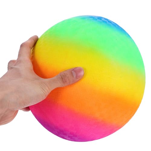 Toyvian Aufblasbarer Strandball-Regenbogenball Aufblasbarer Fußball-Basketball-Regenbogenball Spielplatz Im Freien Garten-Hüpfball Spielzeug Für Kinder Jungen Mädchen Und Erwachsene von Toyvian