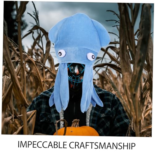 Toyvian Blauer Octopus Hut Halloween Kostüm Lustiger Bühnenhut für Fasching Party und Foto Requisiten Toyvian Blauer Octopus Hut Halloween Kostüm Lustiger Bühnenhut für Fasching Party und Foto Requisiten von Toyvian