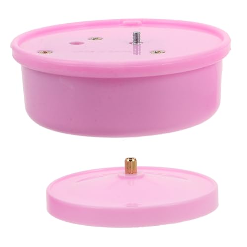 Toyvian Box Rotierende Spieluhr DIY Basis Kunststoff Rosa von Toyvian