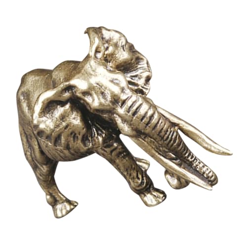Toyvian Brass Elefanten Figur Skulptur Desktop Deko Ornament Handgefertigt Wohnaccessoire Wohnzimmer Akzent Tischdekoration Toyvian Brass Elefanten Figur Skulptur Desktop Deko Ornament Handgefertigt Wohnaccessoire Wohnzimmer Akzent Tischdekoration von Toyvian