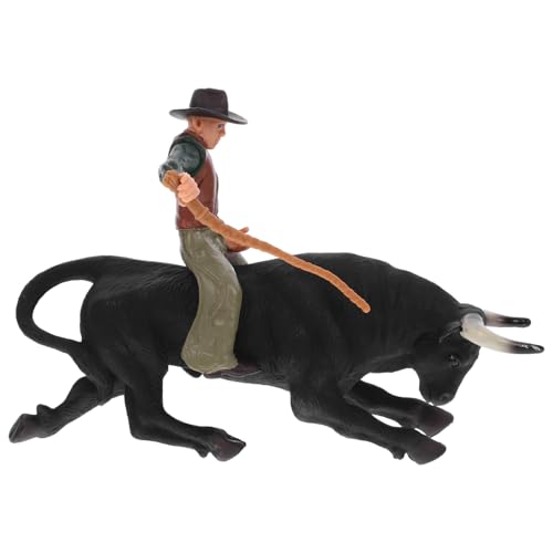 Toyvian Bullfight Modell Kreative Dekorative Matador und Stier Figur Feine Verarbeitung Glatte Oberfläche als Tisch Wohnaccessoire Geschenk für DIY Westernfans Toyvian Bullfight Modell Kreative Dekorative Matador und Stier Figur Feine Verarbeitung Glatte Oberfläche als Tisch Wohnaccessoire Geschenk für DIY Westernfans von Toyvian