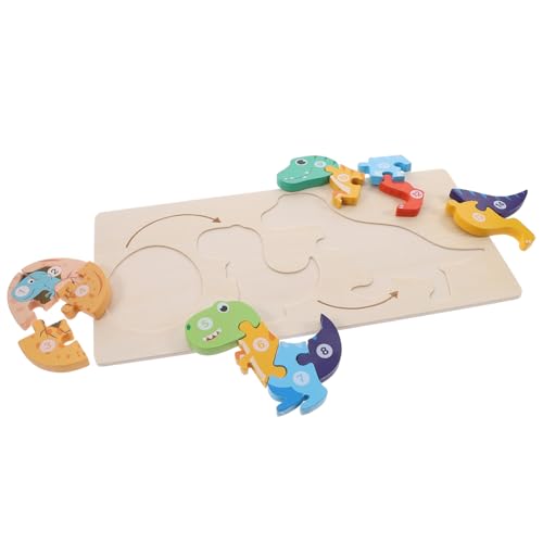 Toyvian Buntes Puzzle Für Für Kleinkinder Rätsel Rätsel Für Kleinkinder Kleinkind-Puzzle Kinderrätsel Kinderspielzeug Holzpuzzle Lernen Kinderpuzzle Hölzern von Toyvian