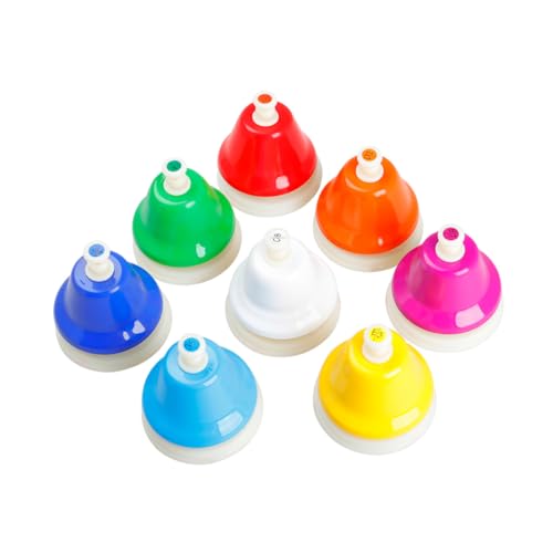Toyvian Buntes Teiliges Metall Handglocken für Früherziehung Percussion Musikinstrument Lernfähigkeit und Gehirnentwicklung Toyvian Buntes Teiliges Metall Handglocken für Früherziehung Percussion Musikinstrument Lernfähigkeit und Gehirnentwicklung von Toyvian