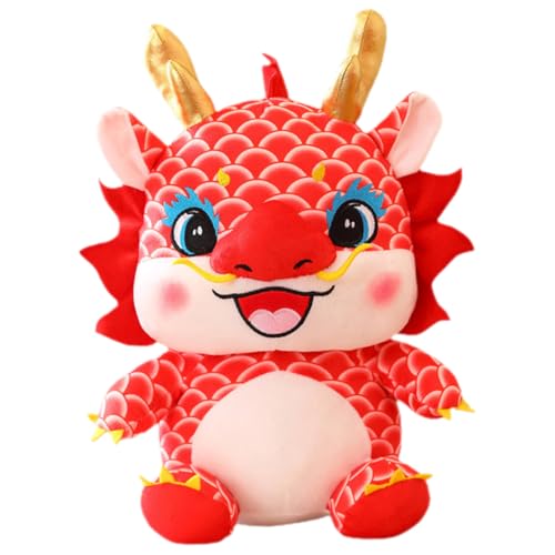 Toyvian Chinesischer Drache Plüschfigur Rotes Stofftier Glücksbringer Dekoration Chinesisches Neujahrsfest Kuscheltier für Freunde Zuhause Toyvian Chinesischer Drache Plüschfigur Rotes Stofftier Glücksbringer Dekoration Chinesisches Neujahrsfest Kuscheltier für Freunde Zuhause von Toyvian