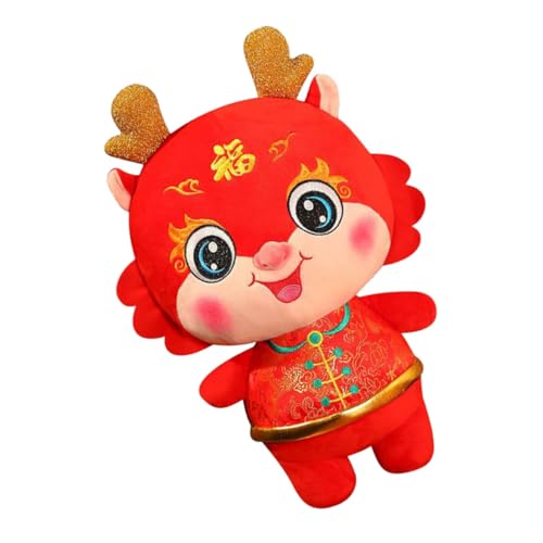 Toyvian Chinesisches Kuscheltier Drache Plüschfigur PP Baumwolle Weiches Stofftier Frühlingsfest Dekoration für Wohnzimmer Schlafzimmer Büro Toyvian Chinesisches Kuscheltier Drache Plüschfigur PP Baumwolle Weiches Stofftier Frühlingsfest Dekoration für Wohnzimmer Schlafzimmer Büro von Toyvian