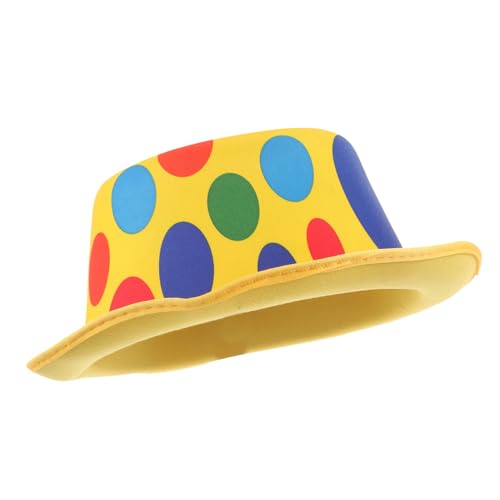 Toyvian Clown Hut Party aus Robustem Vliesstoff Atmungsaktiv Leicht Langlebig für Fasching Bühne Kostümzubehör Unisex Einheitsgröße Festes Design Farbenfroh für Auftritte und Feiern Toyvian Clown Hut Party aus Robustem Vliesstoff Atmungsaktiv Leicht Langlebig für Fasching Bühne Kostümzubehör Unisex Einheitsgröße Festes Design Farbenfroh für Auftritte und Feiern von Toyvian