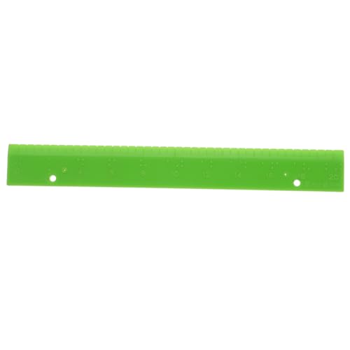 Toyvian Der Herrscher des Blinden Braille-Lernhilfe taktiles Messwerkzeug Blindmessversorgung Braille Messwerkzeug Braille Hilfsmittel Braille-Lernzubehör Braille-Linealbedarf PVC Green von Toyvian