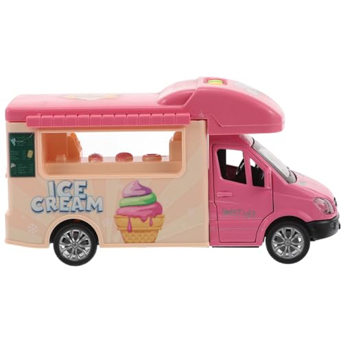 Toyvian Diecast-Food-Truck-Spielzeug-EIS Pizza-Food-Truck-Spielzeug Mit Geschichte Singendes Legierungs-Rückziehauto Zum Rollenspiel-Food-Truck von Toyvian