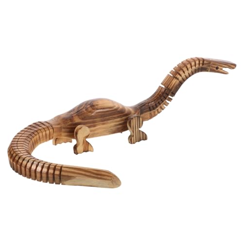 Toyvian Dinosaurier-Modell Dinosaurier Figuren holzspielzeug Realistisches Dinosaurier Modell Miniatur-Dinosaurier Tiermodell- Spielzeugfigur hölzern Light Brown von Toyvian