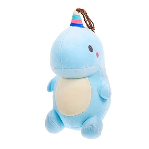 Toyvian Dinosaurier-Puppe Puppen kinderpuppe ausgestopftes Tierspielzeug Kuschelkissen für Exquisite Dinosaurierpuppe Dinosaurier PP Baumwolle Sky-Blue von Toyvian