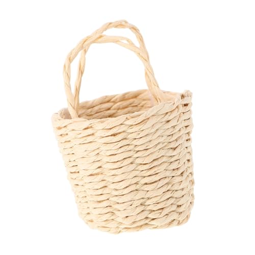 Toyvian Dollhouse Einkaufskorb Miniatur Rattan Obstkorb Mit Griff Mini Tiny Wicker Picknick Korb Dollhouse Lebensmittelkorb Vor Sie Küchenspielzeugzubehör Zu von Toyvian