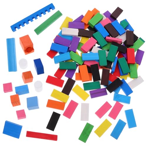 Toyvian Domino Set Für 120 Teile Lernspielzeug Domino Für Kreative Entwicklung Ideales Für Jungen Und ädchen Pädagogisches Für Vorschulkinder von Toyvian