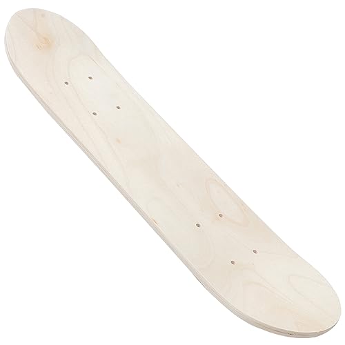 Toyvian Double-Tail-Skateboard DIY-Material Leeres Skateboard Selber Machen Leere Skateboarddecks DIY Longboard-Deck Skateboard Zum Selbermachen Doppelseitig Holzdeck Hölzern Kind von Toyvian