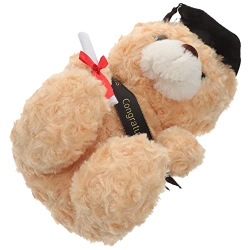 Toyvian Dr. Bärenpuppe für kinderspielzeug Schlafzimmer Dekoration plüschbär Soft Toy gefüllte Graduierungsbären Plüsch Graduierung ausgestopfter bär plüsch PP Baumwolle von Toyvian