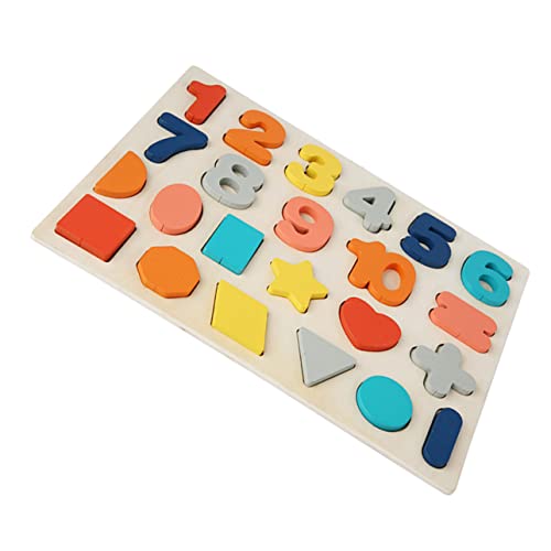 Toyvian Dreidimensionales Puzzle Puzzle kinderpuzzle kinderspielzeug kinderknallzeug Kid Toys Holzblöcke Holzperlen aus Holz Blockperlen schnüren hölzern Colorful von Toyvian