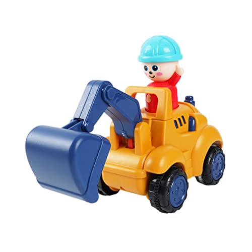 Toyvian Druck Und Schiebe Excavator Ingenieurfahrzeug Für Kleinkinder Ideales Zum Geburtstag Fördert Frühes Lernen Und Motorik von Toyvian