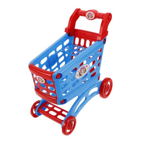 Toyvian Einkaufswagen Babywagen Kinderwagen Miniwagen Spielzeug-einkaufskorb Schiebespielzeug Für Kleinkinder 1-3 Lebensmittelladen Spielen Supermarkt Zubehör Mini Körbe Plastik von Toyvian