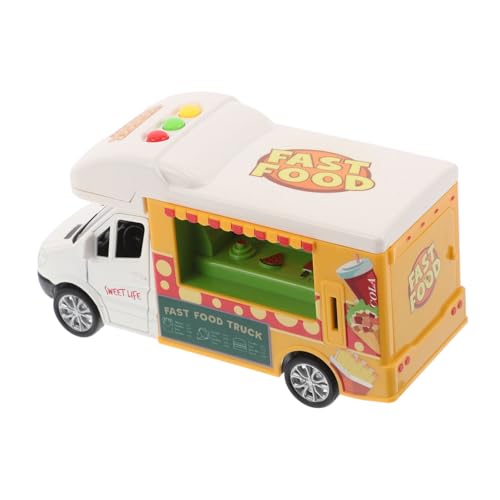 Toyvian Eiscreme Lebensmittel LKW Modell Eiscreme LKW Spielzeug Lebensmittel LKW Lebensmittel LKW Spielzeug Freizeitfahrzeug Kinderspielzeug Autospielzeug Kinderspielzeug Eiscreme von Toyvian