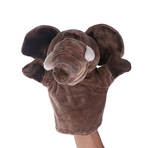 Toyvian Elefant Plüsch Handpuppe Zoo Freunde Tiere Lernpuppen Puppen Klassenzimmer Belohnungen von Toyvian