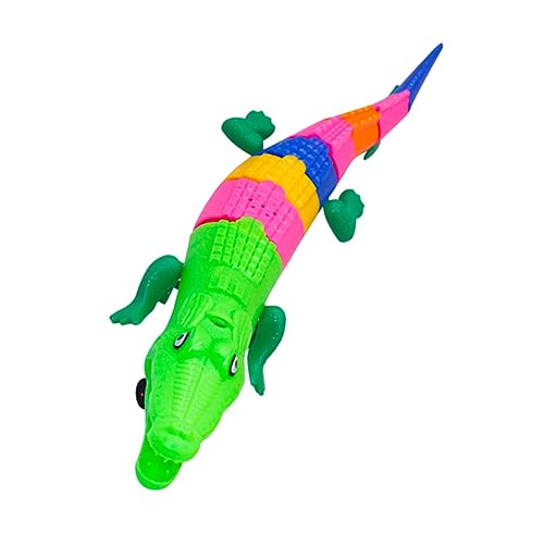 Toyvian Elektrische Krokodile Alligator-gastgeschenke Leuchtende Spielzeuge Spielzeug Krokodil Leuchtendes Tierspielzeug Krokodil Figur Krabbelspielzeug Zum Leuchten Bringen Abs von Toyvian