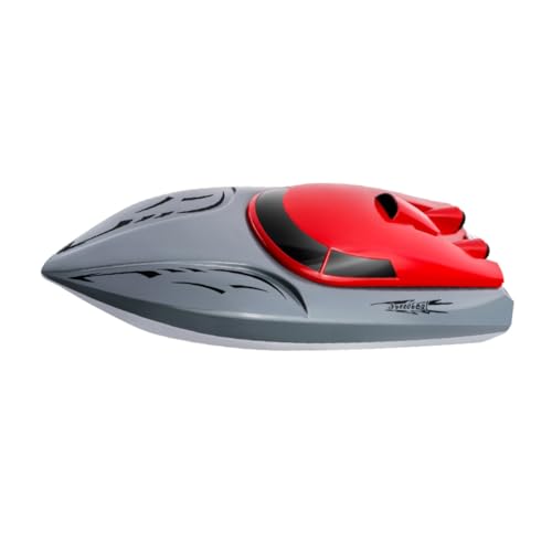 Toyvian Ferngesteuertes Boot Auto Boote Amphibisch Ebene Fahrzeug Jet Schwimmbad Rc-Boot Boot Für Pools Miniboot Boot Für Seen Schnelles Rc Boot Rc-rennboot Abs Rot von Toyvian