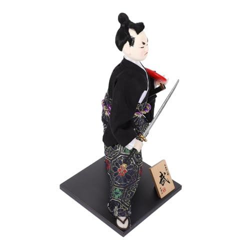 Toyvian -Figur Japanische Kriegerfigur Vintage -Puppe Japanische -kriegerstatue Japanischer Japanische Puppenverzierung Japanische -Puppen Abs von Toyvian