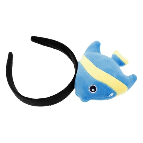 Toyvian Fisch-Stirnband Fisch Haarband Cartoon-Stirnband fisch haarreif Familien Haarband Kinder Party Haarband Plüsch-Tier-Stirnband Fisch-Plüsch-Stirnband Urlaub Stirnbänder Plastik Blue von Toyvian