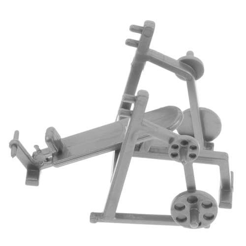 Toyvian Fitnessgeräte Modell Puppenhaus Fitnessstudio Zubehör Mini Sportornament Sandtisch DIY Modell Miniatur Fitnessgerät Sandtisch Zubehör Tischdekoration Kunststoff von Toyvian