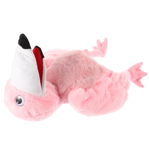 Toyvian Flamingo Handpuppe Cartoon Plüsch Vogel Handpuppe Frühpädagogisches Spielzeug von Toyvian