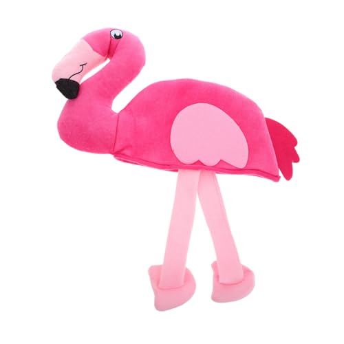 Toyvian Flamingo Hut Flamingo-gastgeschenke Valentinstag Hut Lustige Hüte Für Frauen Flamingo-kostüm Flamingo-performance-hut Flamingo-partyzubehör Winterplüschmütze Tierkostüm Hut Acryl von Toyvian