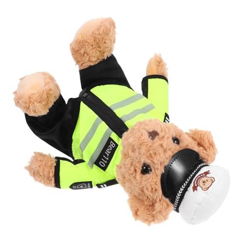 Toyvian Fluffy Polizeibär Plüschtier Sitzend Weiches Kuscheltier für Mädchen und Kleinkinder Niedliches Stofftier mit Uniform und Mütze Perfektes und Dekoration Toyvian Fluffy Polizeibär Plüschtier Sitzend Weiches Kuscheltier für Mädchen und Kleinkinder Niedliches Stofftier mit Uniform und Mütze Perfektes und Dekoration von Toyvian