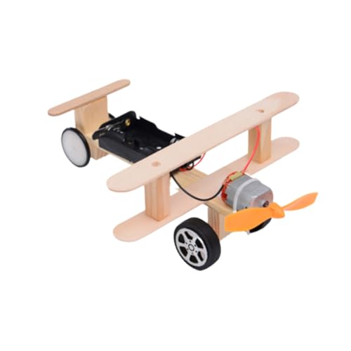 Toyvian Kinderspielzeug Flugzeuge für Kinder Holzspielzeug für Kinder Fliegende Modellflugzeuge Flugzeugmodell Spielzeuge DIY-Montagemodell Bastelpuzzle Handbuch kleine Produktion Student von Toyvian