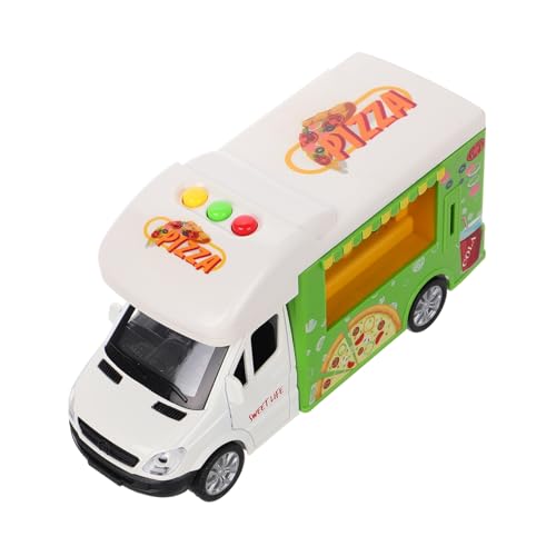 Toyvian Food-Truck- Kochen Kochgeschirr vorgeben Auto Auto Aktivitätsspielzeug Speisewagen Kleinkinderküche Legierung von Toyvian