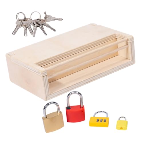 Toyvian Frühe Bildung Aufbewahrungsbox Schlüssel Und Schlösser Lernspielzeug Schlüssel Schlösser Montessori Toyvian Frühe Bildung Aufbewahrungsbox Schlüssel Und Schlösser Lernspielzeug Schlüssel Schlösser Montessori von Toyvian