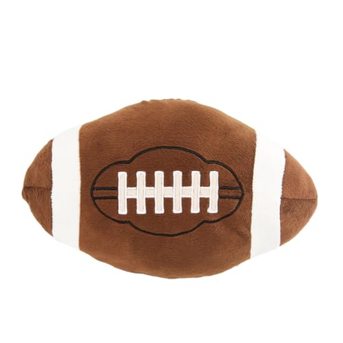 Toyvian Fußballkissen Kissen Fußball Dekokissen Fußball Fan Rugby Kissen Spielzeugkissen Kleiner Fußball Fußballdekoration für zu Hause Kugelkissen Sportkissen Plüsch Light Brown von Toyvian