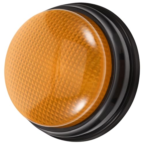 Toyvian Gelber Elektronischer Sound Button mit Licht und Warnalarm Lustiges Partyspielzeug für Wettbewerbe Team Events und Festlichkeiten Batteriebetriebenes Spaß Accessoire für Büro und Toyvian Gelber Elektronischer Sound Button mit Licht und Warnalarm Lustiges Partyspielzeug für Wettbewerbe Team Events und Festlichkeiten Batteriebetriebenes Spaß Accessoire für Büro und von Toyvian