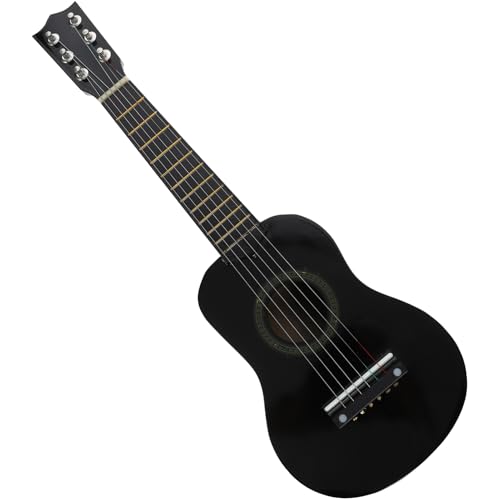 Toyvian Gitarre Musikalische Mini Gitarre Gitarren Für Musik Musikalische Mini Gitarre Holzgitarre Holz Schwarz von Toyvian