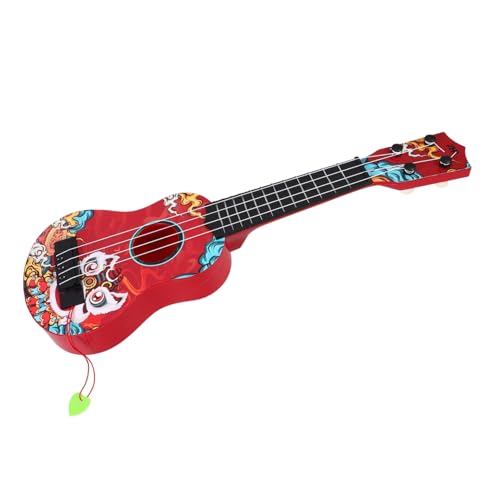 Toyvian Gitarrenspielzeug Für Xylophon Für Babys Xylophon Für Gitarrenkinder Kostüm Für Mini-Gitarre E-Gitarre Für Musikspielzeug Für Babys Abs Rot von Toyvian