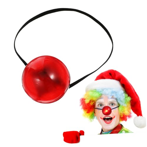 Toyvian Glühende rote Nase des Clowns Flash-Kostüm Clown Kostüm Nase Rudolf Nase Clown-Horn Clown-Zubehör rote Clownsnase Clownnase für Kinder Partydekorationen zum Thema Zirkus p.s von Toyvian