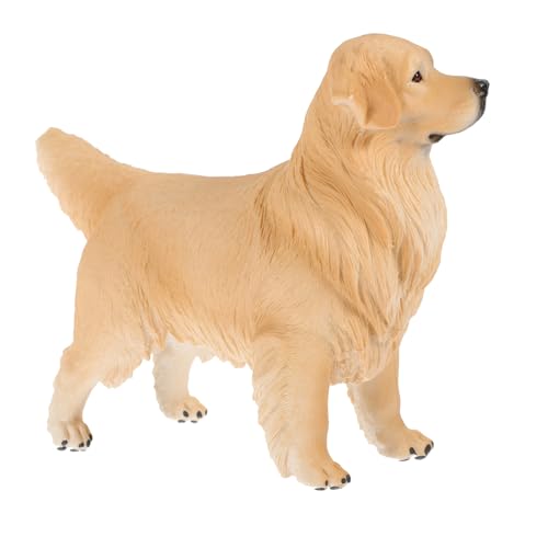 Toyvian Golden Retriever-Ornament Hund Roboter Tiere Für Plüschtier Mini-Tiere Lernspielzeug Fotografie-Requisiten Figur Für Desktop- Beige Plastik von Toyvian