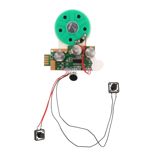 Toyvian Grußkarten Aufnahmezubehör DIY Gerät Beschreibbarer Soundchip Aufgezeichnete Karten Soundchip Sprachaufzeichnung Grußkarten Soundmodul Aufnahme Von Musik Stimme von Toyvian