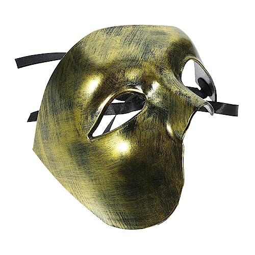 Toyvian Halbes Gesicht Eine Augenmaske Halloween Maske Rote Maskerade Leuchtendes Cosplay Kostüm DIY Masken Halloween Poltergeist Maske Halloween Für Frauen Halloween Maske von Toyvian