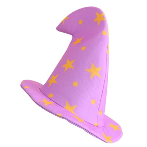 Toyvian Halloween-Hexenhut Hexenkostüme für Mädchen Hexenhüte für Frauen Hexenhut halloween kopfschmuck halloween kopfbedeckung bequemer Hexenhut dekorativer Partyhut Plüsch Violett von Toyvian