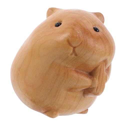 Toyvian Hamster-Ornament deko Figur Verstellbarer Beinausgleich Matten überwachen Hauptstütze Plüschpuppen Bausatz Tierfiguren aus Holz geschnitztes Tierdekor kleine Tiere Tierstatue von Toyvian