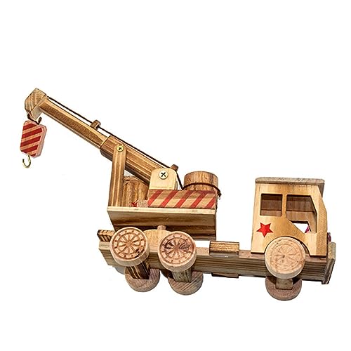 Toyvian Handgefertigter Kran Traktor Im Retro Design 1 Stück Holzspielzeug Für Kreative Kinderbeschäftigung Ideal Heimdekoration Und Für Kleine Bauarbeiter von Toyvian