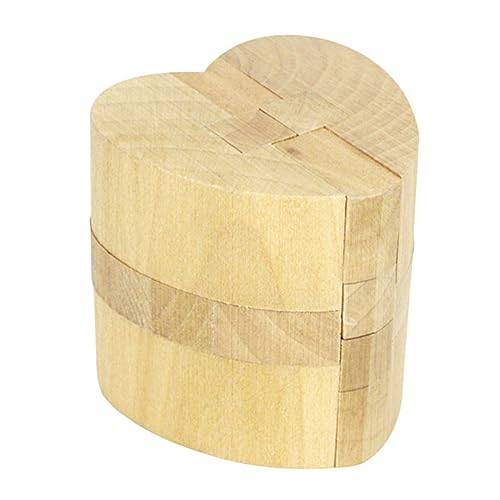 Toyvian Herzförmiges Kongming-Schloss Höhle Spiele Puzzle Magnettafel Für Stengel Logische Rätsel Denksportaufgaben Geld Hölzern Holz von Toyvian