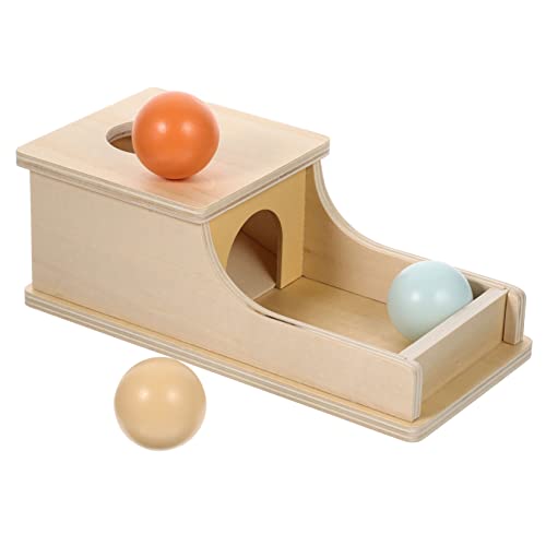 Toyvian Holz Münzbox Für Motorikspielzeug Hand Augen Koordination Lernspielzeug Aus Holz Ideales Für Kleinkinder Zur Frühkindlichen Bildung von Toyvian