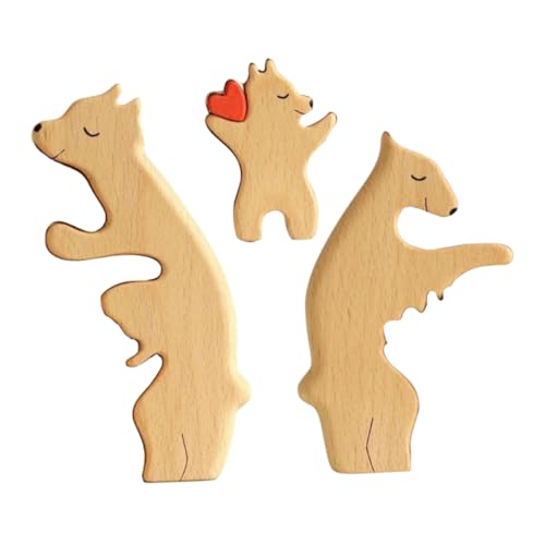 Toyvian Wooden Bear Puzzle Statue Holzfigur Für Kreative Tischdekoration Niedliche Holzskulptur Für Und Kinderzimmer Rustikaler Teiliges Set Toyvian Wooden Bear Puzzle Statue Holzfigur Für Kreative Tischdekoration Niedliche Holzskulptur Für Und Kinderzimmer Rustikaler Teiliges Set von Toyvian