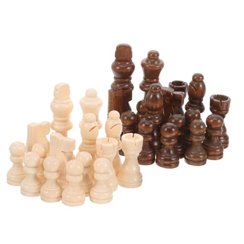 Toyvian Holz Schachfiguren Ersatzset Internationales Schachspiel Leicht Kompakt Klassisch Geformt Für Familie Freunde Freizeitspaß Toyvian Holz Schachfiguren Ersatzset Internationales Schachspiel Leicht Kompakt Klassisch Geformt Für Familie Freunde Freizeitspaß von Toyvian